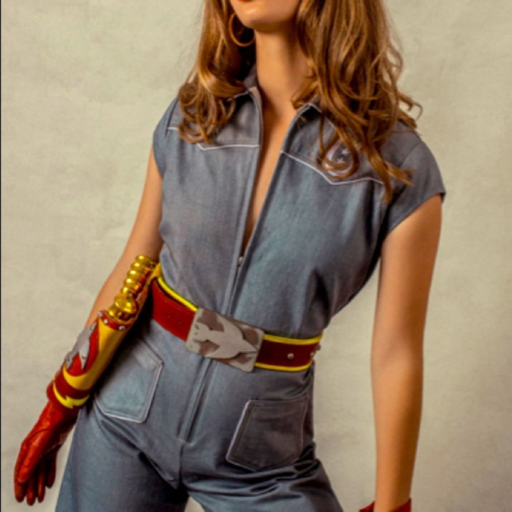 Gorgeous Understated Leather Brand Jumpsuit